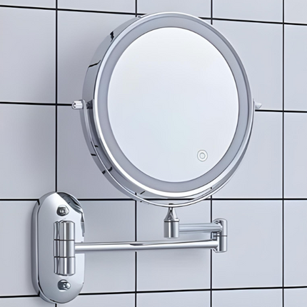Rechargeable LED Magnifying Mirror with 10x Magnification & 360° Rotation for Flawless Grooming 4