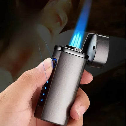 Rechargeable Lighter | Triple Jet Flame Technology with Touch Activation | Compact & Durable for Reliable Ignition 2