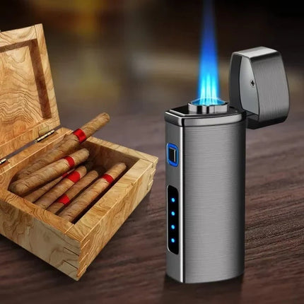 Rechargeable Lighter | Triple Jet Flame Technology with Touch Activation | Compact & Durable for Reliable Ignition 5