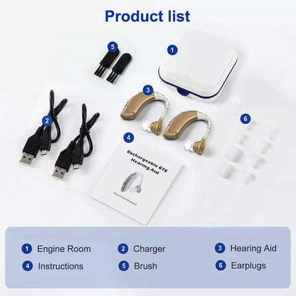 Rechargeable OTC Hearing Aids with Noise Reduction | Comfortable Fit for Clear Sound 2