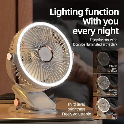 Rechargeable Portable Fan | Battery Operated Clip-On Design for Instant Relief 1