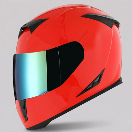 Redline | Full-Face Motorcycle Helmet with Mirrored Visor | Enhanced Safety and Comfort for Riders 0