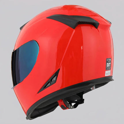 Redline | Full-Face Motorcycle Helmet with Mirrored Visor | Enhanced Safety and Comfort for Riders 4