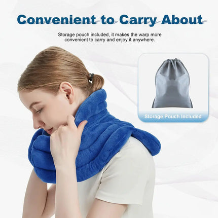 Relaxation Wrap | Neck Heating Pad with Microwavable Design & Weighted Comfort for Tension Relief 4
