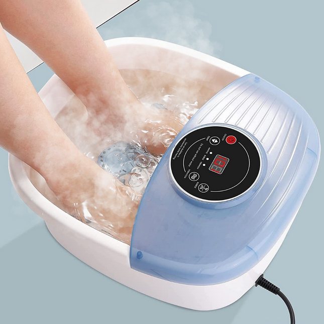 Relaxing Foot Spa | Vibrating Foot Massager with Temperature Control & Bubble Bath for Ultimate Comfort 0