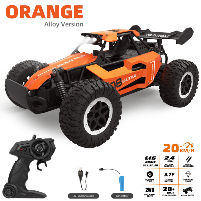 Remote Control Car for Kids and Adults, Off Road RC Car with Metal Alloy Body, All Terrain Remote Control Vehicle_01