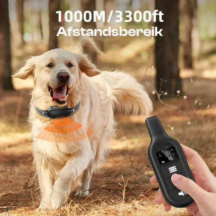 Remote Dog Training Collar | E Collar with 1000m Range & Waterproof Design | Customizable Stimulation for Effective Training 1