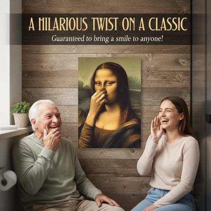 Renaissance Woman Canvas Art | Humorous Bathroom Decor with Waterproof Material | Pre-Framed for Easy Installation 0