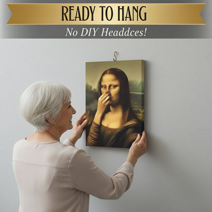 Renaissance Woman Canvas Art | Humorous Bathroom Decor with Waterproof Material | Pre-Framed for Easy Installation 2