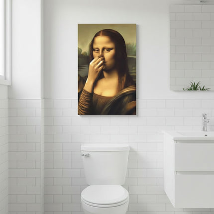 Renaissance Woman Canvas Art | Humorous Bathroom Decor with Waterproof Material | Pre-Framed for Easy Installation 6
