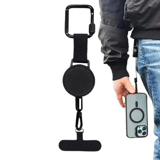 Retractable Phone Holder with Belt Clip & Anti-Theft Design | Hands-Free Convenience for Work and Travel 0