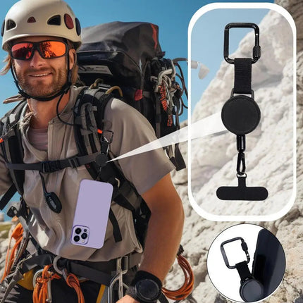 Retractable Phone Holder with Belt Clip & Anti-Theft Design | Hands-Free Convenience for Work and Travel 2