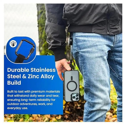 Retractable Phone Holder with Belt Clip & Anti-Theft Design | Hands-Free Convenience for Work and Travel 3