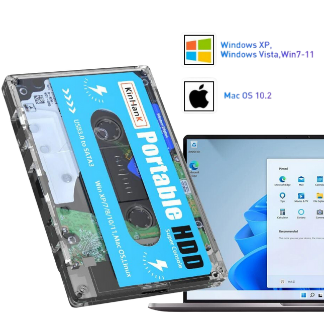 Retro Gaming Cassette | 110,000 Games with Plug and Play Convenience | Multi-Platform Emulator for Nostalgic Fun 1