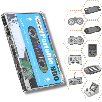 Retro Gaming Cassette | 110,000 Games with Plug and Play Convenience | Multi-Platform Emulator for Nostalgic Fun 2
