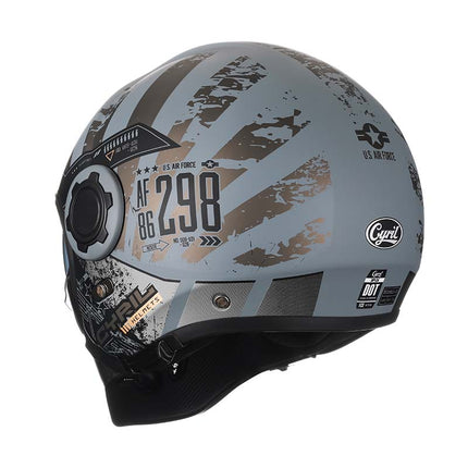 Retro Modular Helmet | Vintage Motorcycle Helmet with Detachable Chin Guard | DOT & ECE Certified for Safety and Style 3