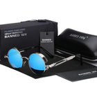 Retro Round Polarized Sunglasses with Steampunk Design | Stylish Eye Protection for Everyday Adventures 0