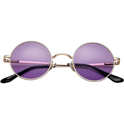 Retro Round Sunglasses with Polarized Lenses for UV Protection 0