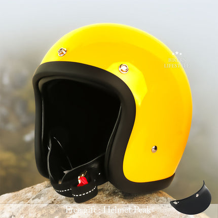 Retro Style | Low Profile Motorcycle Helmet with DOT & ECE Certification | Lightweight Design for Comfort and Safety 6