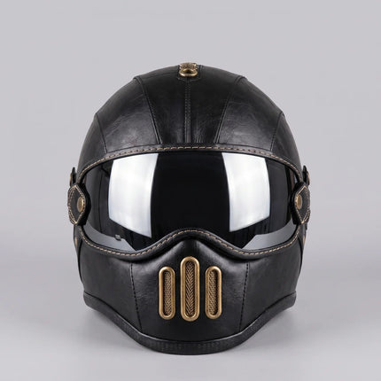 Retro | Horse Riding Helmet with Removable Visor & Integrated Face Coverage | Comfortable Protection for City Rides 0