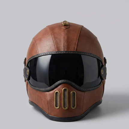 Retro | Horse Riding Helmet with Removable Visor & Integrated Face Coverage | Comfortable Protection for City Rides 5