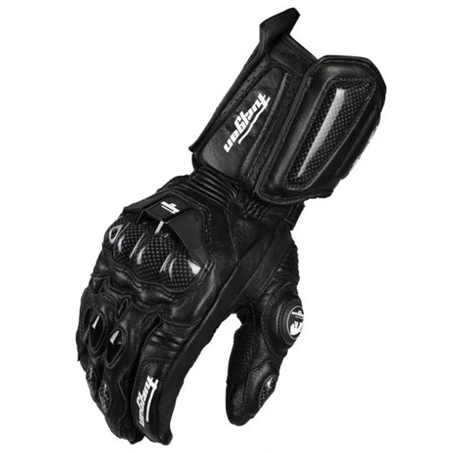 RidePro Carbon | Leather Motorcycle Gloves with Carbon Fiber Protection | Waterproof & Touchscreen Compatible for All-Weather Riding 1