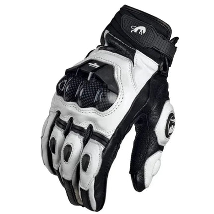 RidePro Carbon | Leather Motorcycle Gloves with Carbon Fiber Protection | Waterproof & Touchscreen Compatible for All-Weather Riding 2