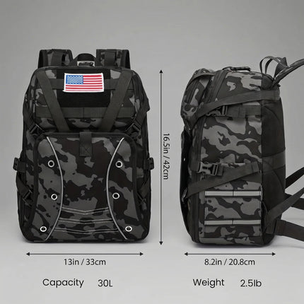Rider's Choice | 30L Motorcycle Riding Backpack with Helmet Carry System | Organized for Daily Commuting 2