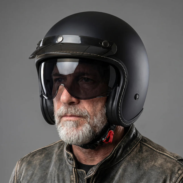 Rider's Choice | 3/4 Open-Face Helmet with Lightweight Design | Comfortable Fit for Urban Riding 1