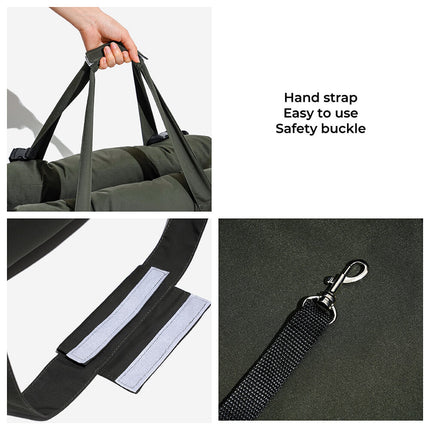 RoadTrip Collection | Pet Car Seat Bed with Adjustable Safety Straps | Cozy Bolster for Secure Travel 2