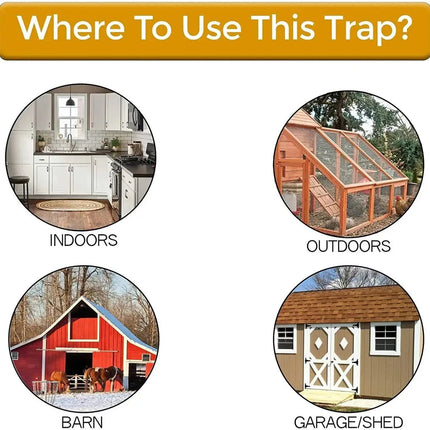 Rodent Control | Flip Lid Bucket Mouse Trap with Sanitary Disposal | Safe Solution for Families and Pets 1