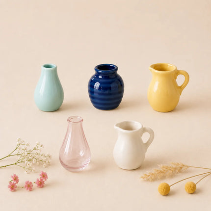 Fridge Magnets, Mini Ceramic Vase Refrigerator Magnets for Flowers – image 10