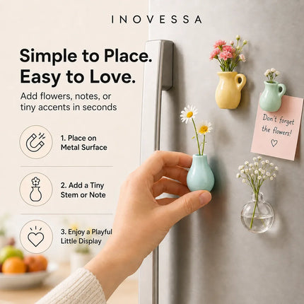 Fridge Magnets, Small Vases for Locker Decorations and Whiteboards