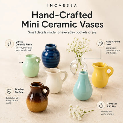 Fridge Magnets, Mini Ceramic Vase Refrigerator Magnets for Flowers – image 4