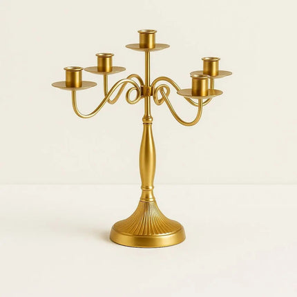 Metal Candle Holders, Taper Candle Holder or Candelabra, Candlesticks for Dining Table Centerpiece and Mantel Decor