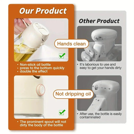 Olive Oil Dispenser, Glass Oil Spray Bottle with Leak Proof Nozzle – image 5
