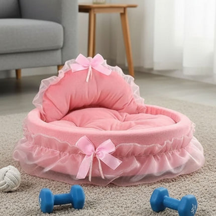 Dog Beds, Cute Pet Bed with Plush Cushion for Cozy Naps – image 5