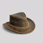 Rugged Outback Cowboy Hat | Weathered Finish with Shapeable Brim | Stylish Protection for Outdoor Adventures 0