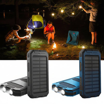 Rugged Solar Power Bank | 20000mAh Portable Charger with Dual USB Ports | Waterproof Design for Outdoor Adventures 3