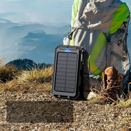 Rugged Solar Power Bank | 20000mAh Portable Charger with Dual USB Ports | Waterproof Design for Outdoor Adventures 7