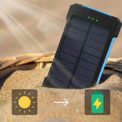 Rugged Solar Power Bank | 20000mAh Portable Charger with Dual USB Ports | Waterproof Design for Outdoor Adventures 8