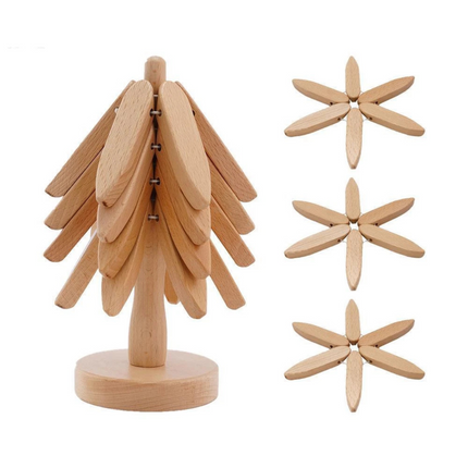 Rustic Charm | Wood Trivet for Hot Dishes & Pots | Safe Surface Protection for Cozy Meals 0