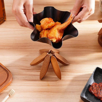 Rustic Charm | Wood Trivet for Hot Dishes & Pots | Safe Surface Protection for Cozy Meals 2