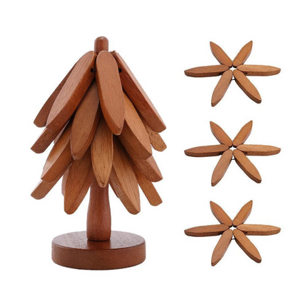 Rustic Charm | Wood Trivet for Hot Dishes & Pots | Safe Surface Protection for Cozy Meals 9
