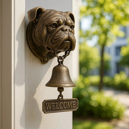 Rustic Welcome Bell | German Shepherd Design with Artisan Craftsmanship | Perfect Accent for Home Decor 4