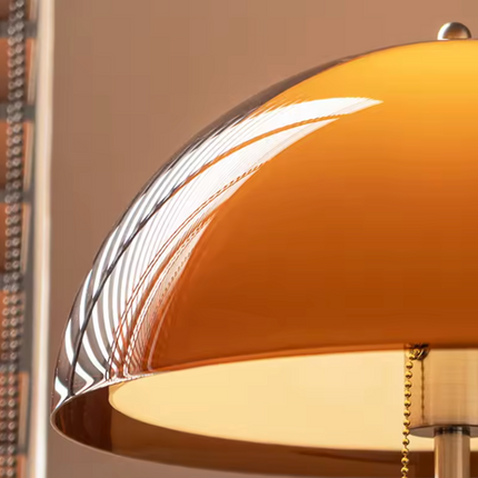 Rustina | Modern Floor Lamp with Retro Amber Dome | Elegant Lighting for Cozy Spaces 7