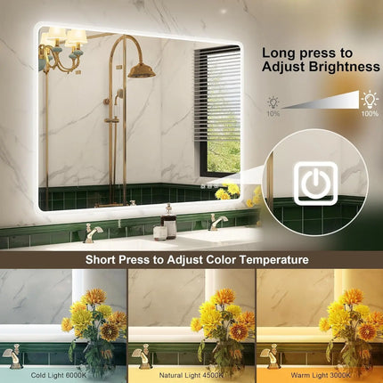 Lighted Vanity Mirror for Bathroom, LED Bathroom Mirror with Lights and Anti Fog – photo 17