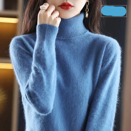 Womens Cashmere Sweater, Mock Neck Sweater in 100% Pure Cashmere – image 17