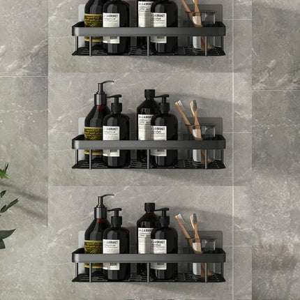 Bathroom Wall Shelf No Drill, Wall Mounted Shower Caddy – image 14