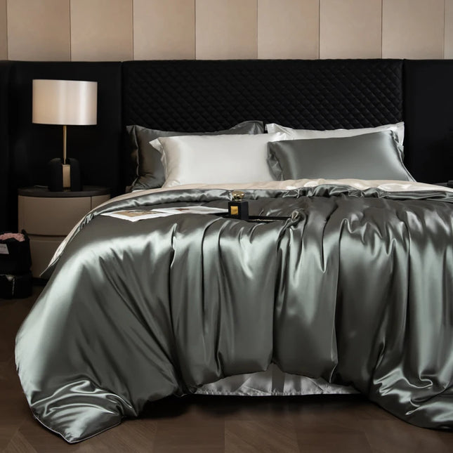 Bed Sheets Set with Duvet Cover and Pillowcases, Silky Sheets Bedding Set, Soft Breathable Fitted Sheet or Flat Sheet_01
